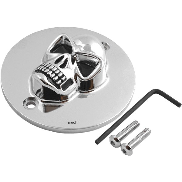 ポイントカバー スカル 3D 86年-03年 XL クローム