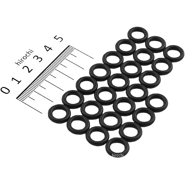 クラッチ ケーブル Oリング 87年以降 Big Twin、86年以降 XL バイトン材 (25個入り)