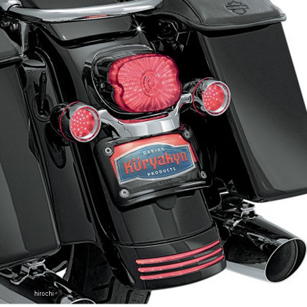 湾曲 ナンバープレート マウント 10年以降 FLHX、FLTRX 黒