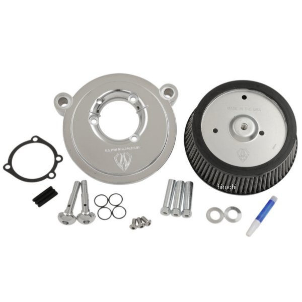 ビックサッカー ステージI ステンレスフィルター 00年-17年 Twin Cam クローム/カバー無し