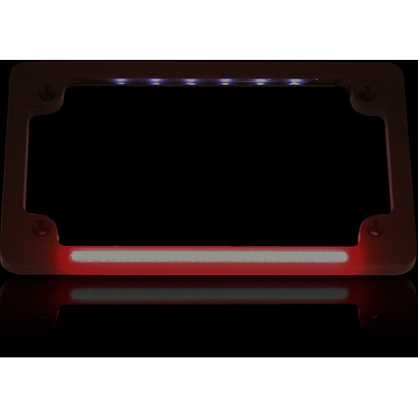 ライセンスフレームプレート デュアルLED 黒