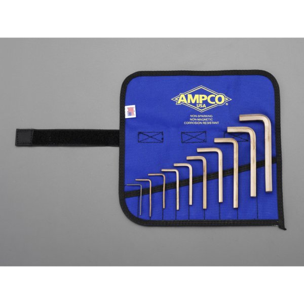 10本組六角棒レンチ(インチ ノンスパーキング)