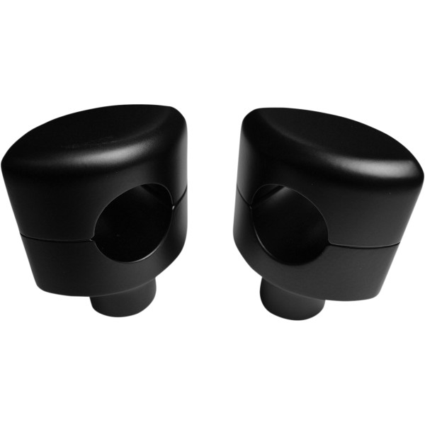 1.25インチハンドルバー 1.5インチ(38mm)高 ライザー 黒 スムース