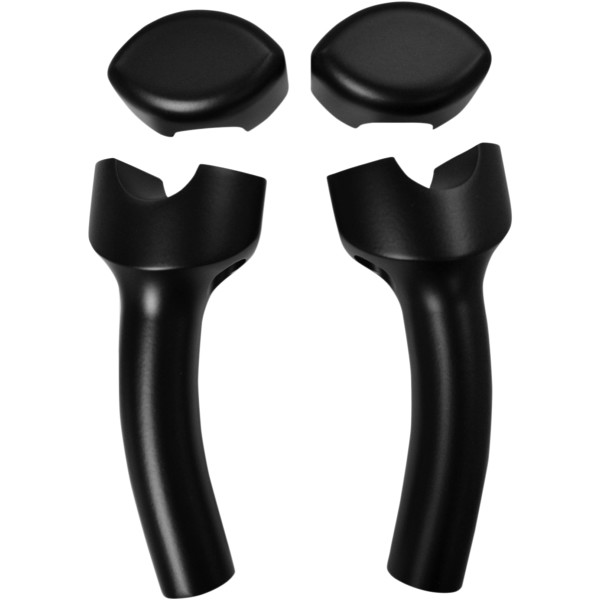 【セール特価】 1.25インチハンドルバー 5.5インチ(140mm)高 ライザー 黒 スムース