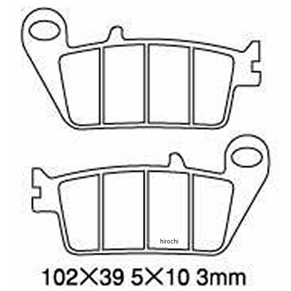 ブレーキパッド フロント 92年-03年 VTR250、CB250 HD156/3