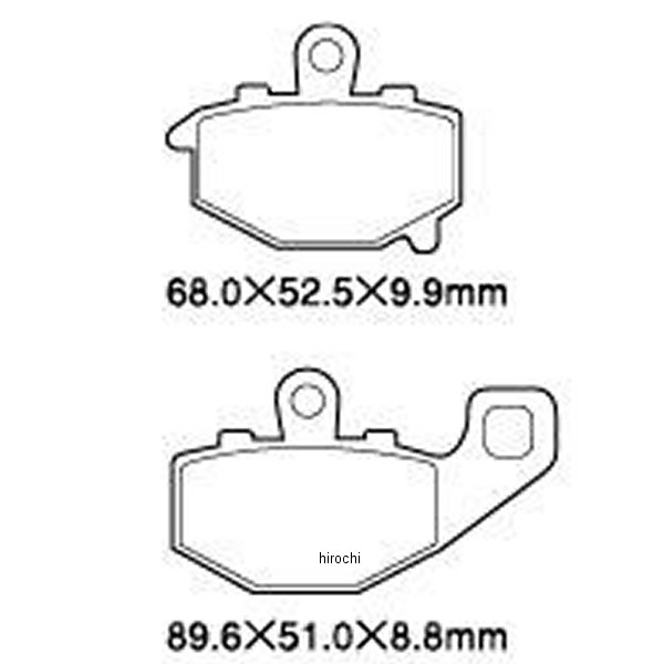 ブレーキパッド リア 93年-01年 ZX-9、ZZ-R400 KS434
