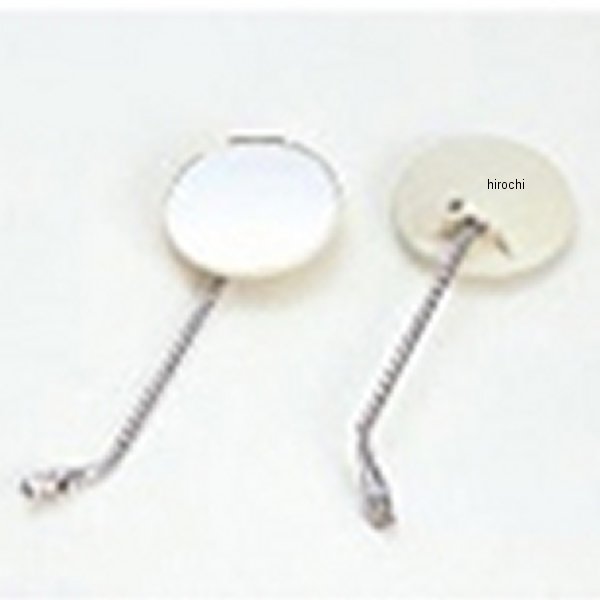 ミラー 丸型 白 8mm 左右共通
