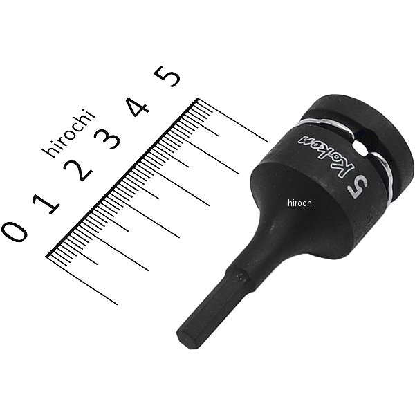 1/2インチsq インパクトヘックスビットソケット 5mm