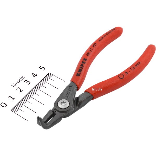 穴用スナップリングプライヤー 曲