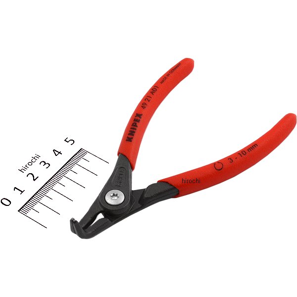 軸用スナップリングプライヤー 曲