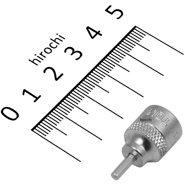 ショートヘキサゴンソケット 対辺 2.5mm 長さ 25mm 差込角 6.35mm (1/4インチ)