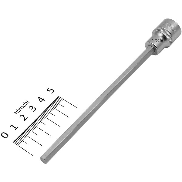 超ロングヘキサゴンソケット 対辺 6mm 長さ 150mm 差込角 9.5mm (3/8インチ)