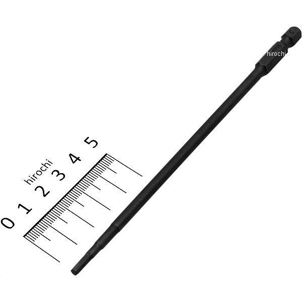 1/4インチ Hシャンク ヘックスビット 全長150mm 3mm