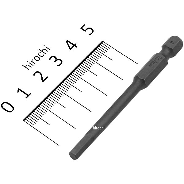 1/4インチ Hシャンク ヘックスビット 全長70mm 4mm