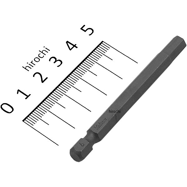 1/4インチ Hシャンク ヘックスビット 全長70mm 6mm