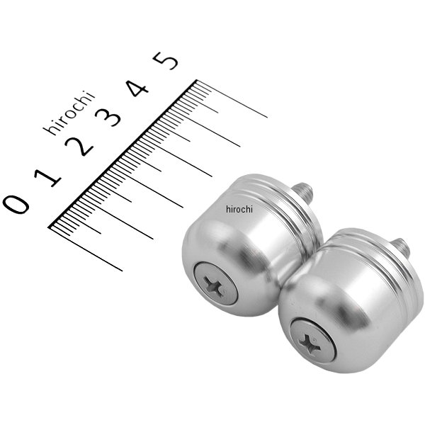 アルミ削り出しサイドキャップ シルバー Φ7/8インチハンドル用 (カワサキ系)