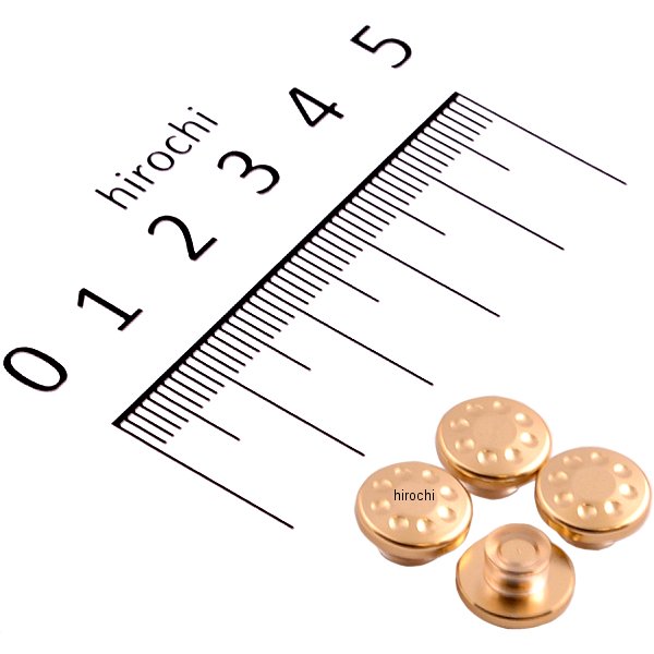 キャップボルトカバー M6用 4個入り シャンパンゴールド