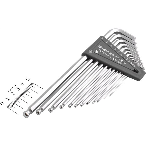 スイスツールズ  Swiss Tools ボール付ロング6角レンチセット (インチ)