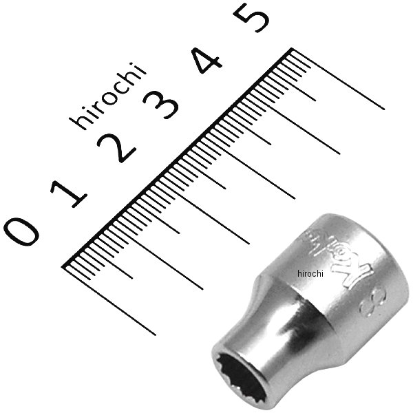 3/8インチsq 12角スタンダードソケット 8mm