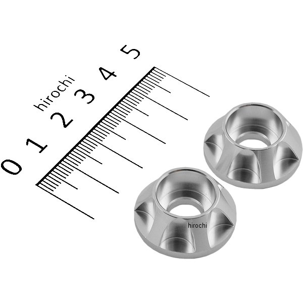 キャップホルダー NASAタイプ M8用 2個入り シルバー