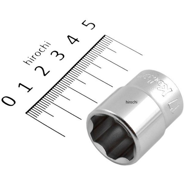 3/8インチsq サーフェイスソケット 17mm