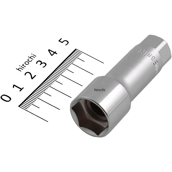 プラグソケット(6角・マグネット付) 対辺 18mm 長さ 64mm 差込角 9.5mm (3/8インチ)