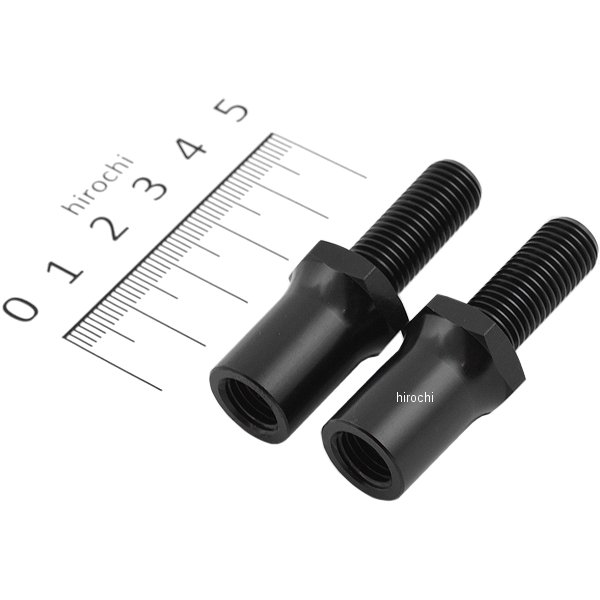 ウインカー取付延長ボルト 黒アルマイト