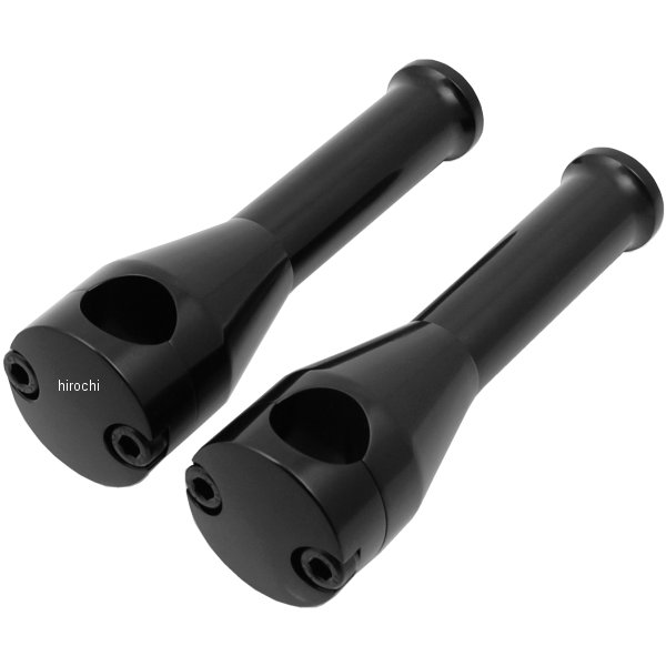 ラウンドストレートライザー 6インチ 黒アルマイト (左右ペア)