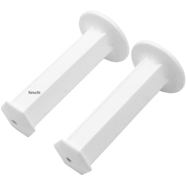 六角グリップ 非貫通タイプ L130mm D34mm 白