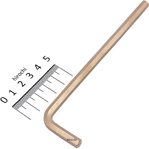 6角 L型 ロング レンチ ゴールド ミリサイズ 6mm