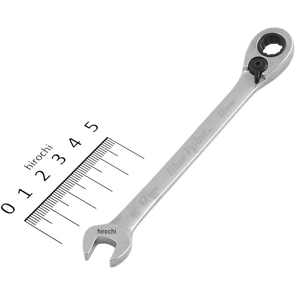 ブルーポイント 15°オフセット スタンダードハンドル コンビレンチ 12角 8mm