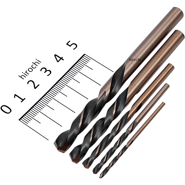 コバルト 逆回転用 ドリルビットセット 5本入り