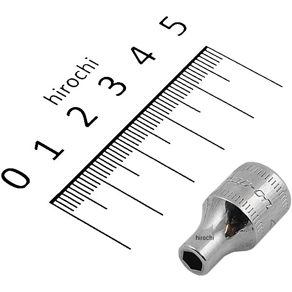 フランクドライブ 1/4インチ シャロー ソケット 6角 4mm