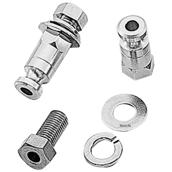 ウインカーステー 汎用 M10x20mm アルミ 2本入り シルバー