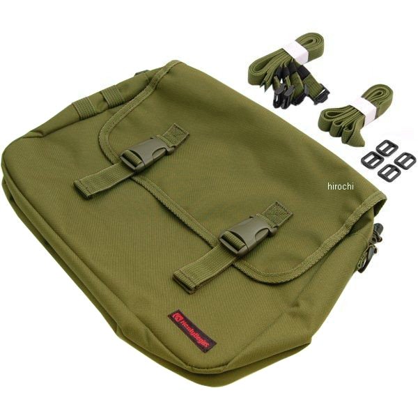 サドルバッグMIL 緑 10L