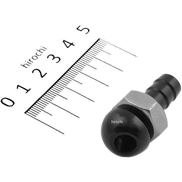 バイパス フィッティング 8mm 45度 黒