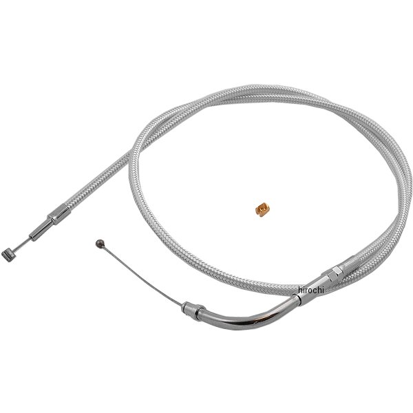 スロットルケーブル 36インチ S&Sキャブ用 クローム 96年-06年 BigTwin、XL