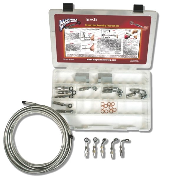 ベーシック ビルダー ブレーキラインキット クローム