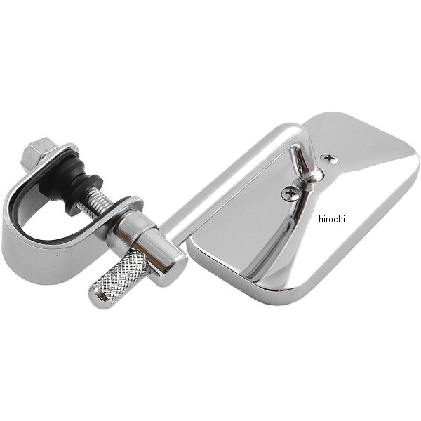 ミラー スクエア ハーレースタイル クランプ式 (1個売り)