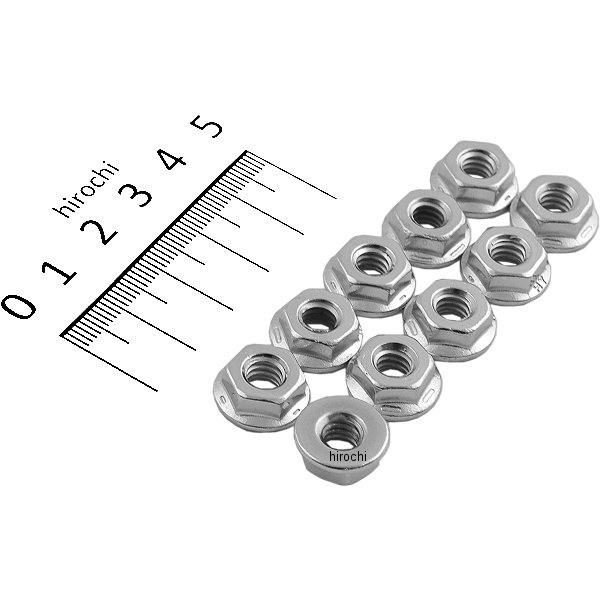 ガードナーウェスコット ナット フランジ 1/4"-20 クローム 並目 (10個入り)
