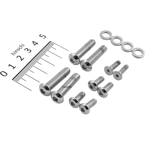 ガードナーウェスコット ボルトキット スイッチハウジング 96年以降 クローム