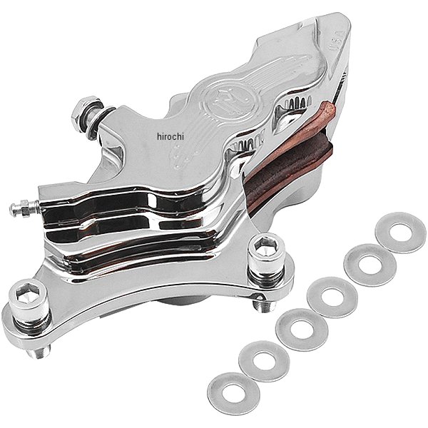 6ピストン キャリパー 11.5/11.8インチローター用 フロント 左 クローム 84年-99年