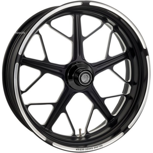 フロントホイール 21x3.5 ハッチ 08年-21年 FLT ABS有り/デュアル 黒