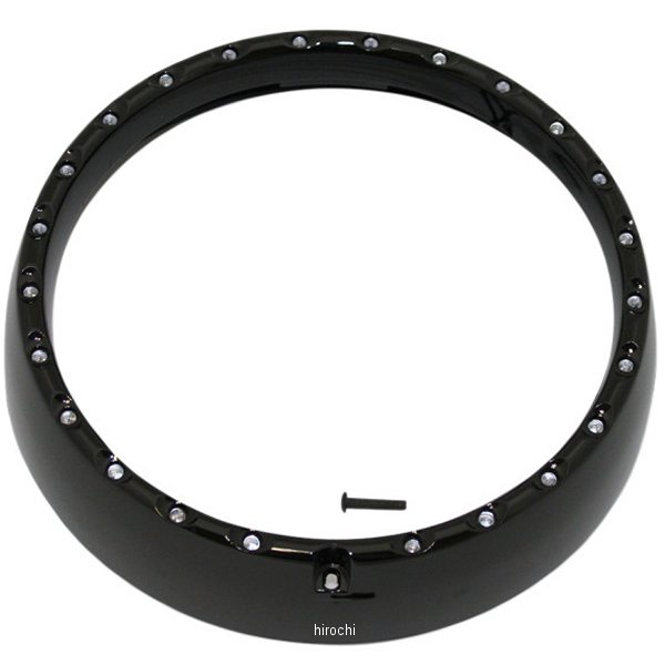 【セール特価】 カスタム ダイナミクス LED ヘッドライト トリムリング 83年-13年 黒