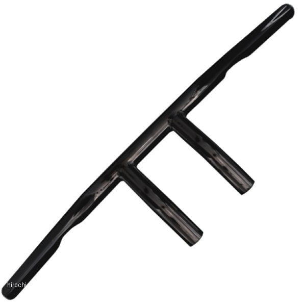 1インチ ハンドルバー 4インチ T-Bar 黒 ディンプル有り