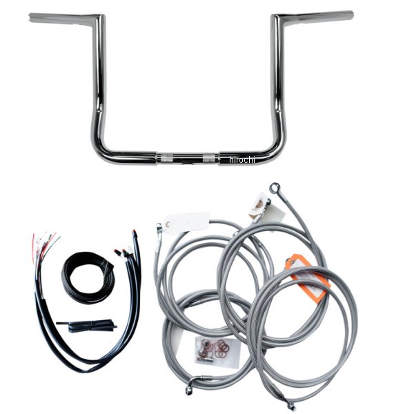 【セール特価】 ハンドルバーキット 12インチ 16年 FLH/ABS クローム