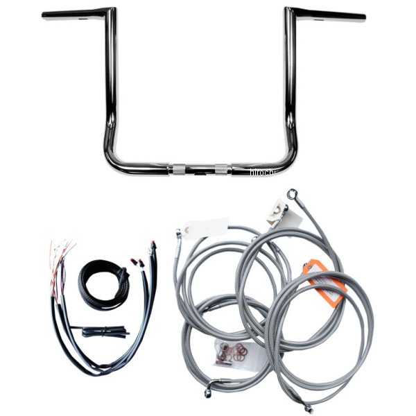 【セール特価】 ハンドルバーキット 14インチ 14年-15年 FLH/ABS クローム