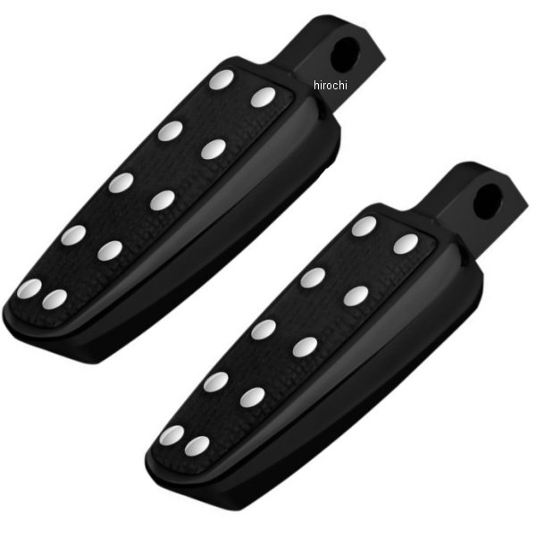 フットペグ バナナ 黒 リベット付き