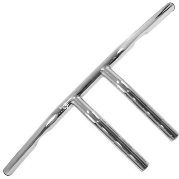 1インチ ハンドルバー 8インチ T-Bar クローム ディンプル有り