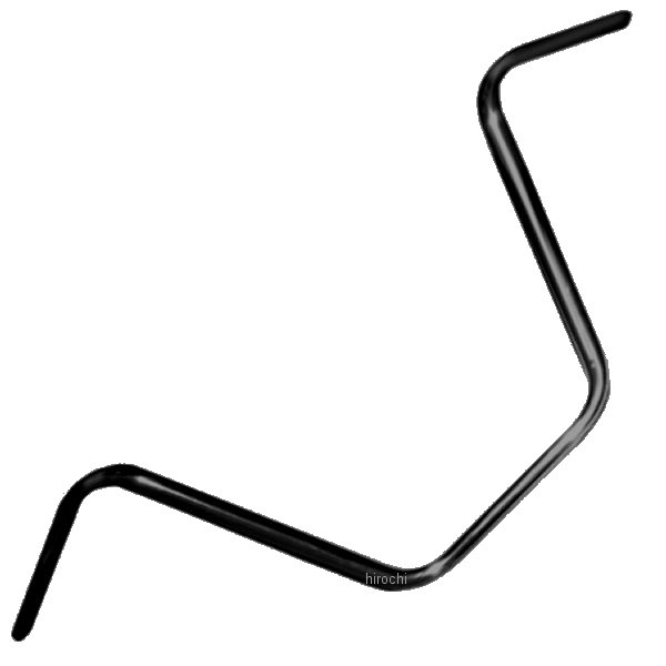 1インチ ハンドルバー 12インチ Ape Hanger 黒